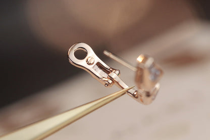 DIANA SERPENT PINK GOLD DIAMOND EARRINGS