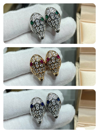 DIANA SERPENT DIAMOND STUD EARRINGS