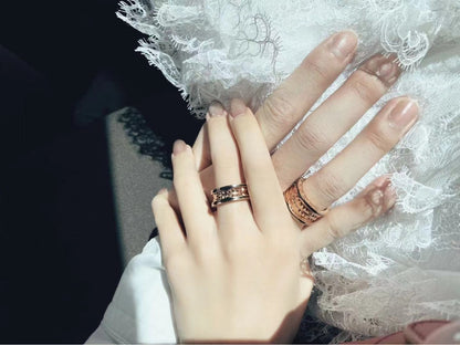 DIANA ZERO 1 ROCK BLACK CERAMIC PINK GOLD LARGE MODEL