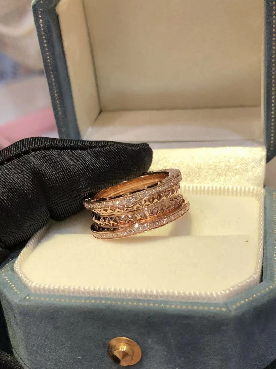 DIANA ZERO 1 ROCK DIAMOND PINK GOLD