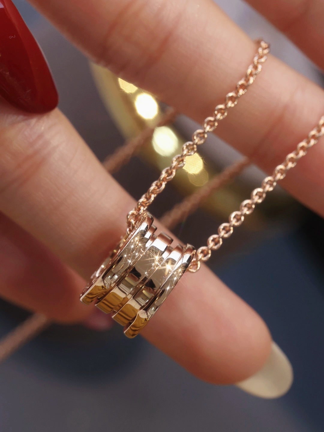 DIANA ZERO 1 PINK GOLD NECKLACE