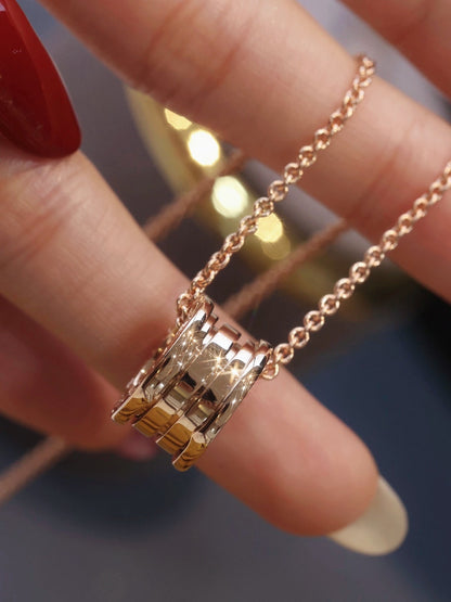 DIANA ZERO 1 PINK GOLD NECKLACE