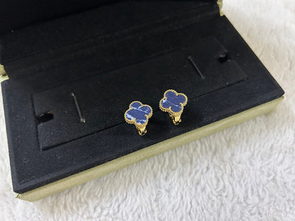 DIANA CLOVER PIETERSITE MEDIUM STUD EARRINGS