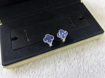 DIANA CLOVER PIETERSITE MEDIUM STUD EARRINGS
