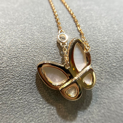 DIANA BUTTERFLY MOP DIAMOND NECKLACE