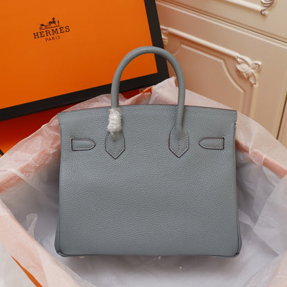 HM BIRKIN BAG 35 TEMPERED GRAY TOGO GOLD HARDWARE