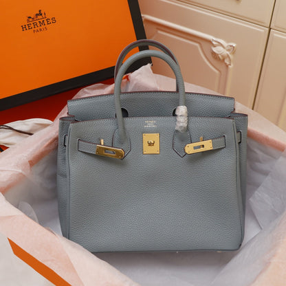 HM BIRKIN BAG 35 TEMPERED GRAY TOGO GOLD HARDWARE