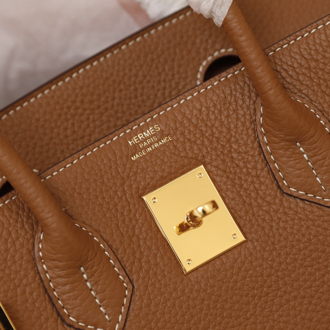 HM BIRKIN BAG 30 BROWN TOGO GOLD HARDWARE