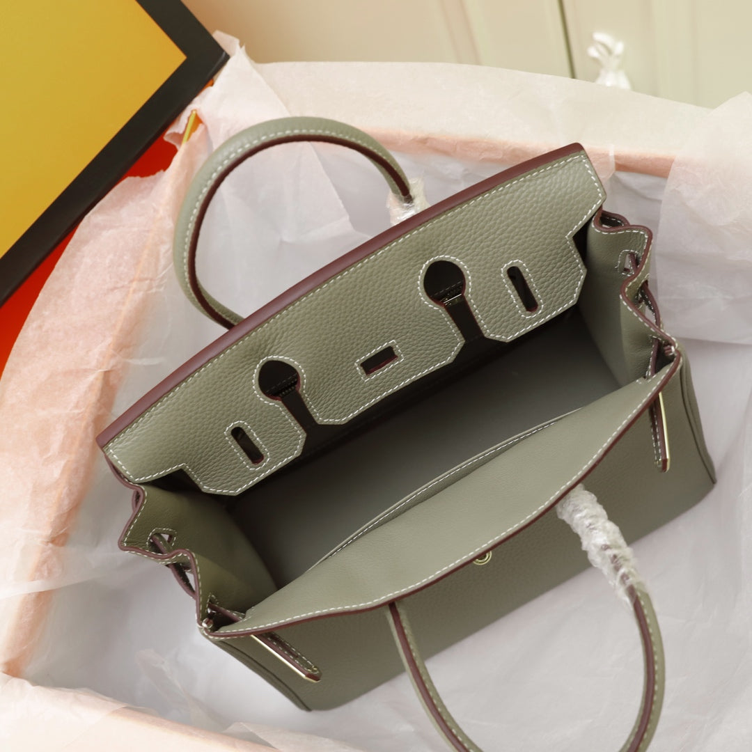 HM BIRKIN BAG 30 OLIVE TOGO GOLD HARDWARE