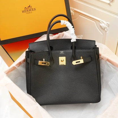 HM BIRKIN BAG 30 BLACK TOGO GOLD HARDWARE