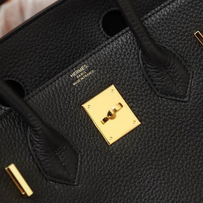 HM BIRKIN BAG 30 BLACK TOGO GOLD HARDWARE