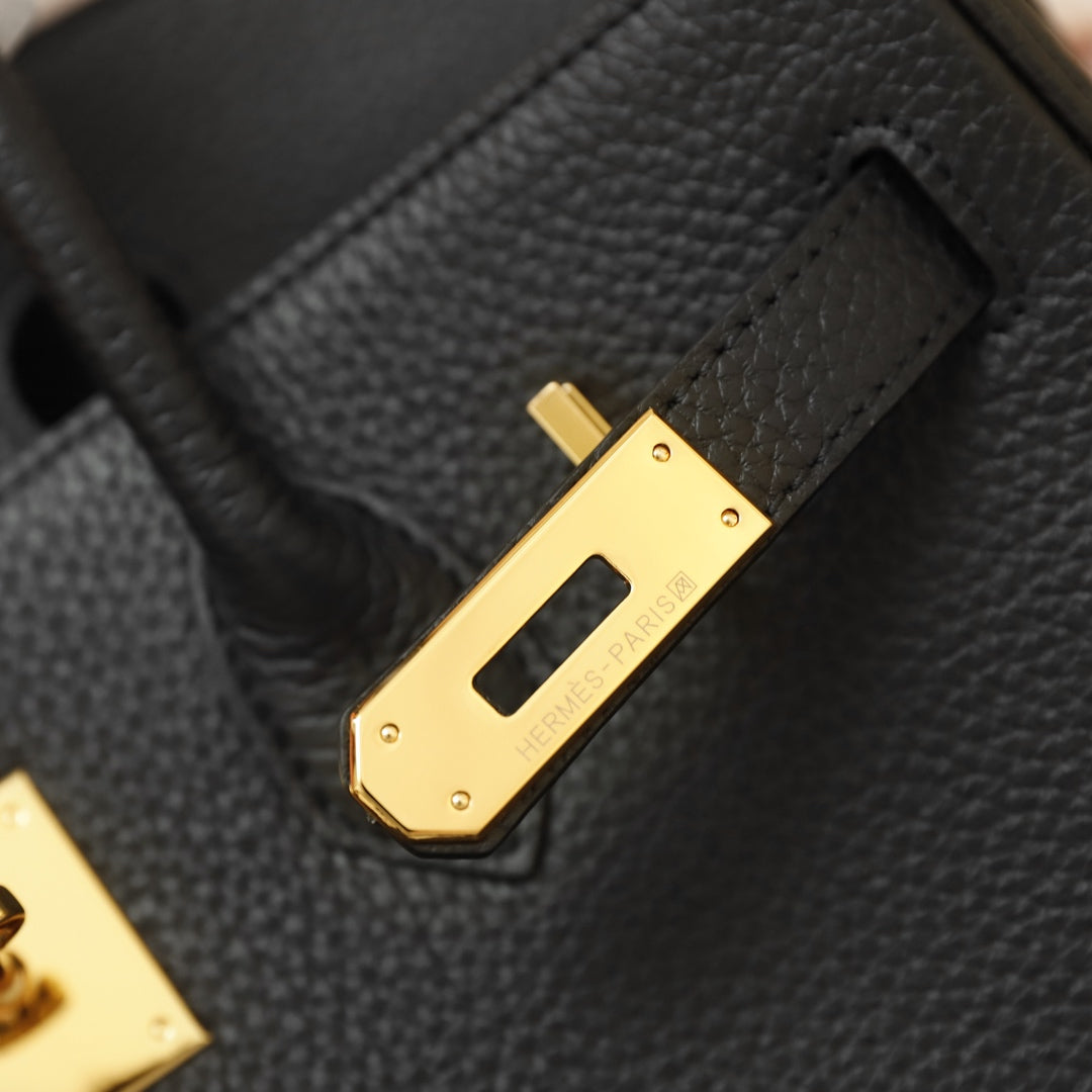 HM BIRKIN BAG 30 BLACK TOGO GOLD HARDWARE