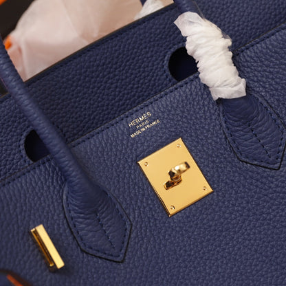 HM BIRKIN BAG 30 NAVY TOGO GOLD HARDWARE