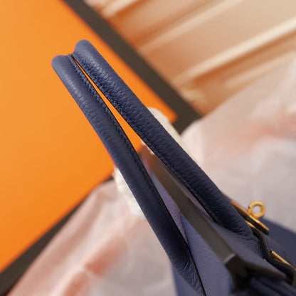 HM BIRKIN BAG 35 NAVY TOGO GOLD HARDWARE