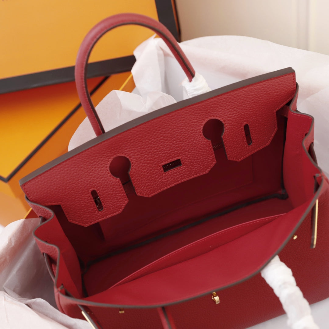 HM BIRKIN BAG 30 CRIMSON TOGO GOLD HARDWARE
