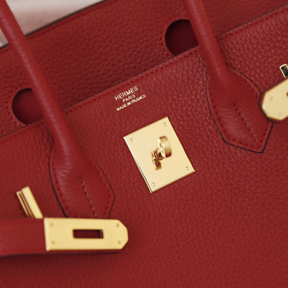 HM BIRKIN BAG 35 CRIMSON TOGO GOLD HARDWARE