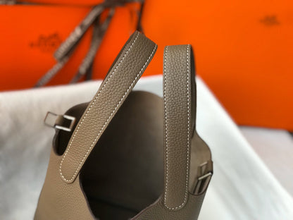 picotin lock 18 brown togo shw