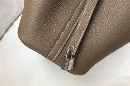 picotin lock 18 brown togo shw