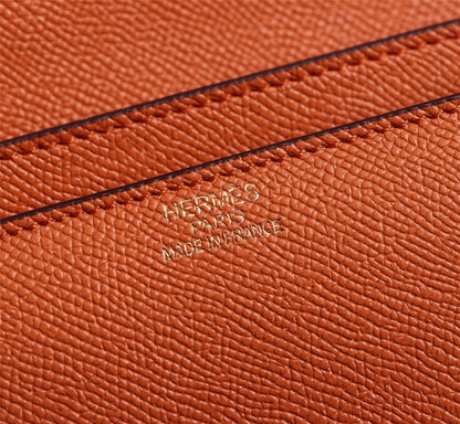 HM CONSTANCE BAGS 19 ORANGE EPSOM GOLD HARDWARE