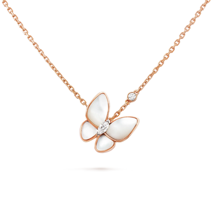 DIANA BUTTERFLY MOP DIAMOND NECKLACE