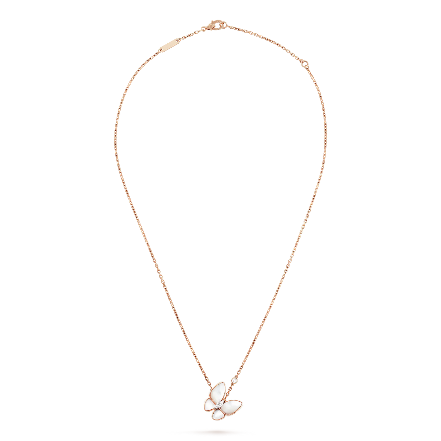 DIANA BUTTERFLY MOP DIAMOND NECKLACE