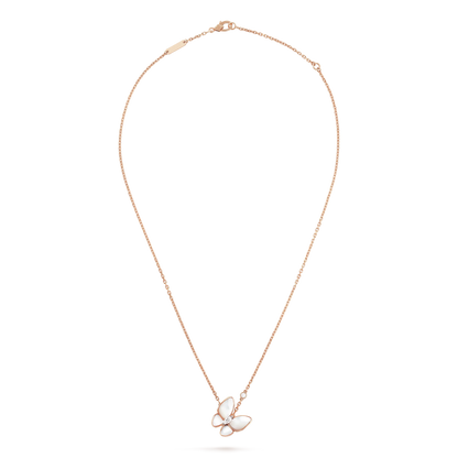 DIANA BUTTERFLY MOP DIAMOND NECKLACE