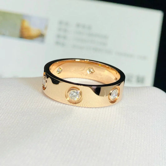 DIANA LOVE RING 3.6MM 6 DIAMONDS