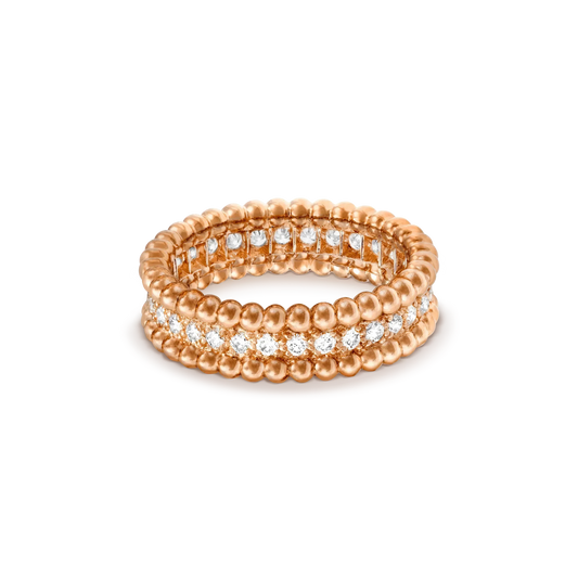 DIANA PERLEE DIAMOND ROSE GOLD RING