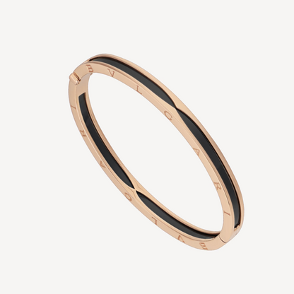 DIANA ZERO 1 PINK GOLD WITH BLACK CERAMIC BRACELET
