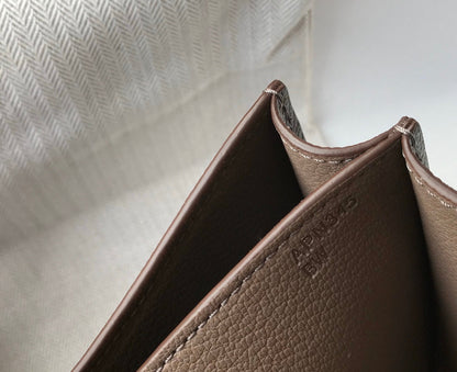 HM CONSTANCE BAG GREY EPSOM LEATHER SILVER HARDWARE