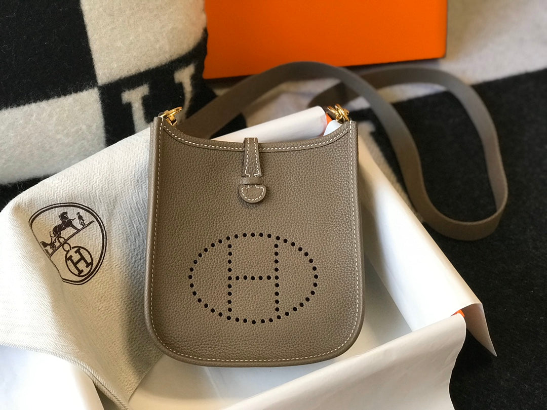 Mini Evelyne 18cm Brown Togo Ghw