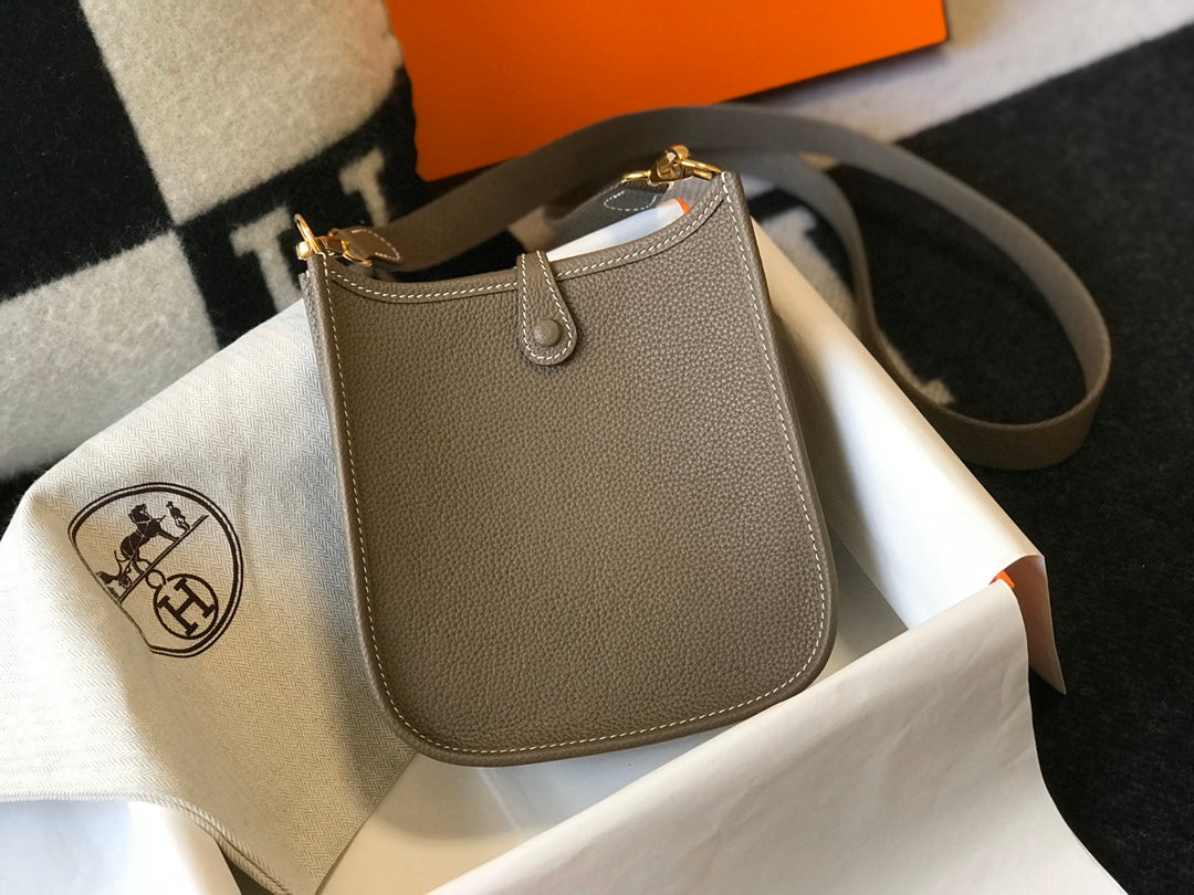 Mini Evelyne 18cm Brown Togo Ghw