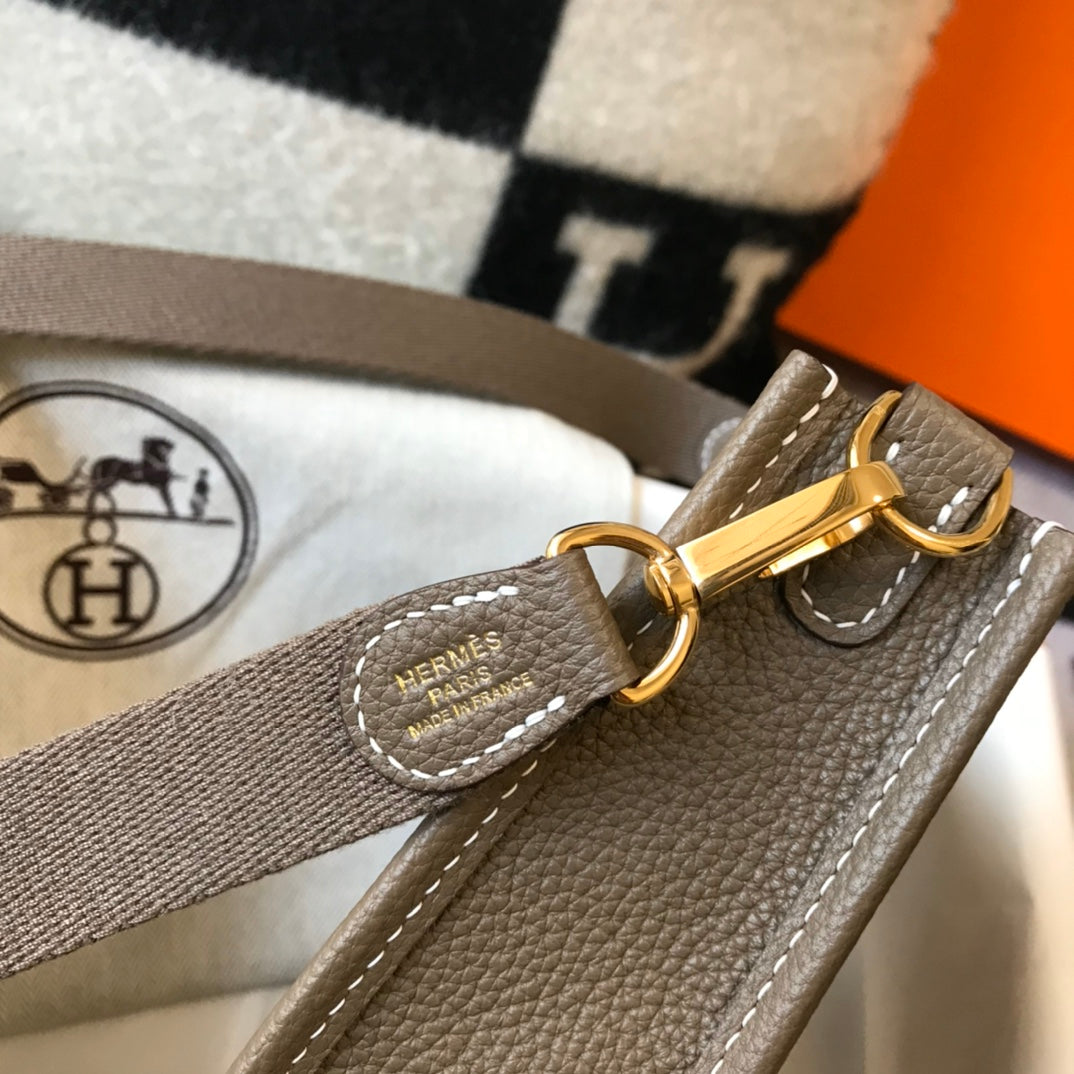 Mini Evelyne 18cm Brown Togo Ghw