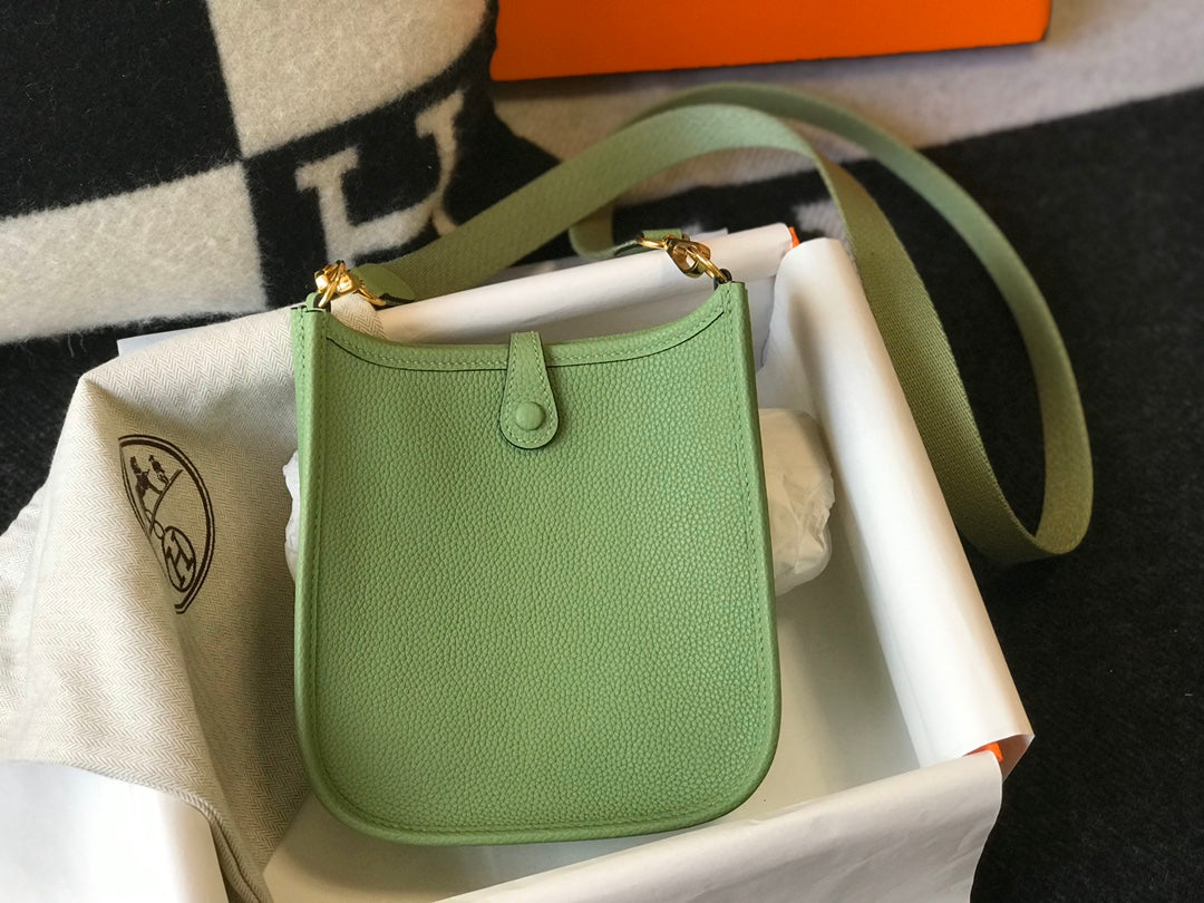 Mini Evelyne 18cm Green Togo Ghw