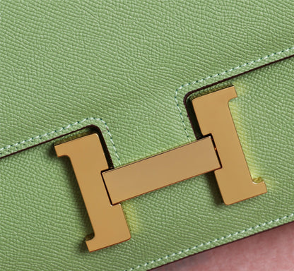 HM CONSTANCE BAG 19 PICKLE EPSOM GOLD HARDWARE