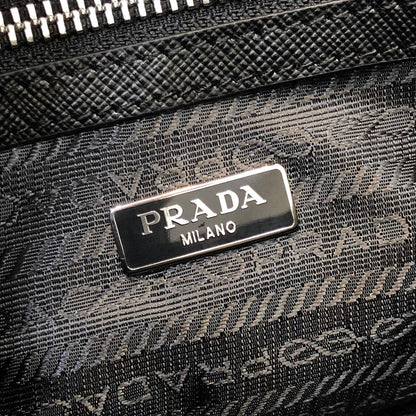 PRA MINI 23 BAG IN BLACK SAFFIANO LEATHER