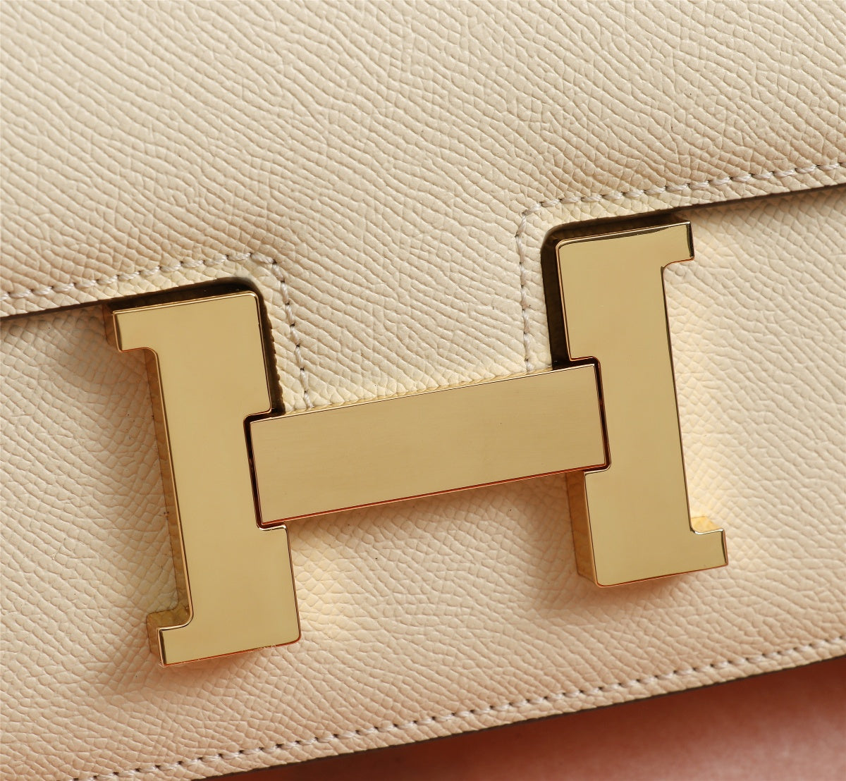 HM CONSTANCE BAGS 19 CREAM EPSOM GOLD HARDWARE