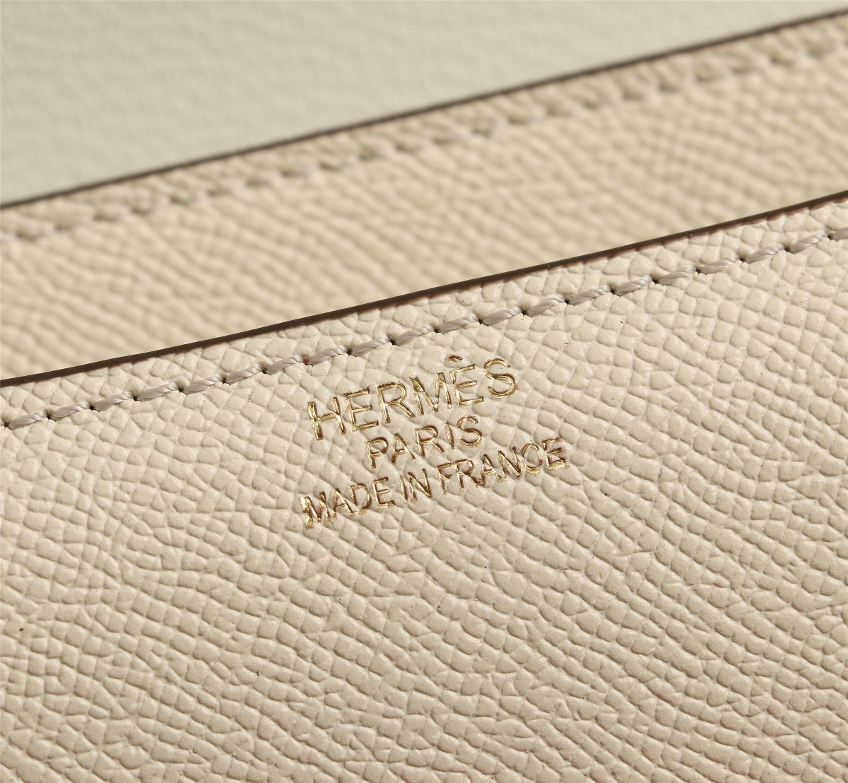 HM CONSTANCE BAGS 22 CREAM EPSOM GOLD HARDWARE