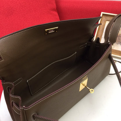 HM SHOULDER BAG 35 CEDAR TOGO GOLD HARDWARE