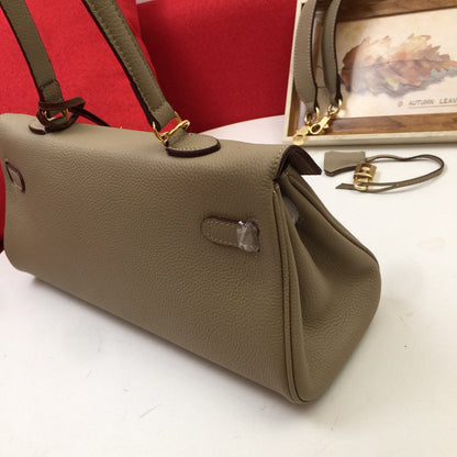 HM SHOULDER BAG 35 SAND TOGO GOLD HARDWARE