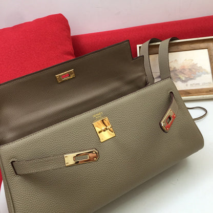 HM SHOULDER BAG 35 SAND TOGO GOLD HARDWARE