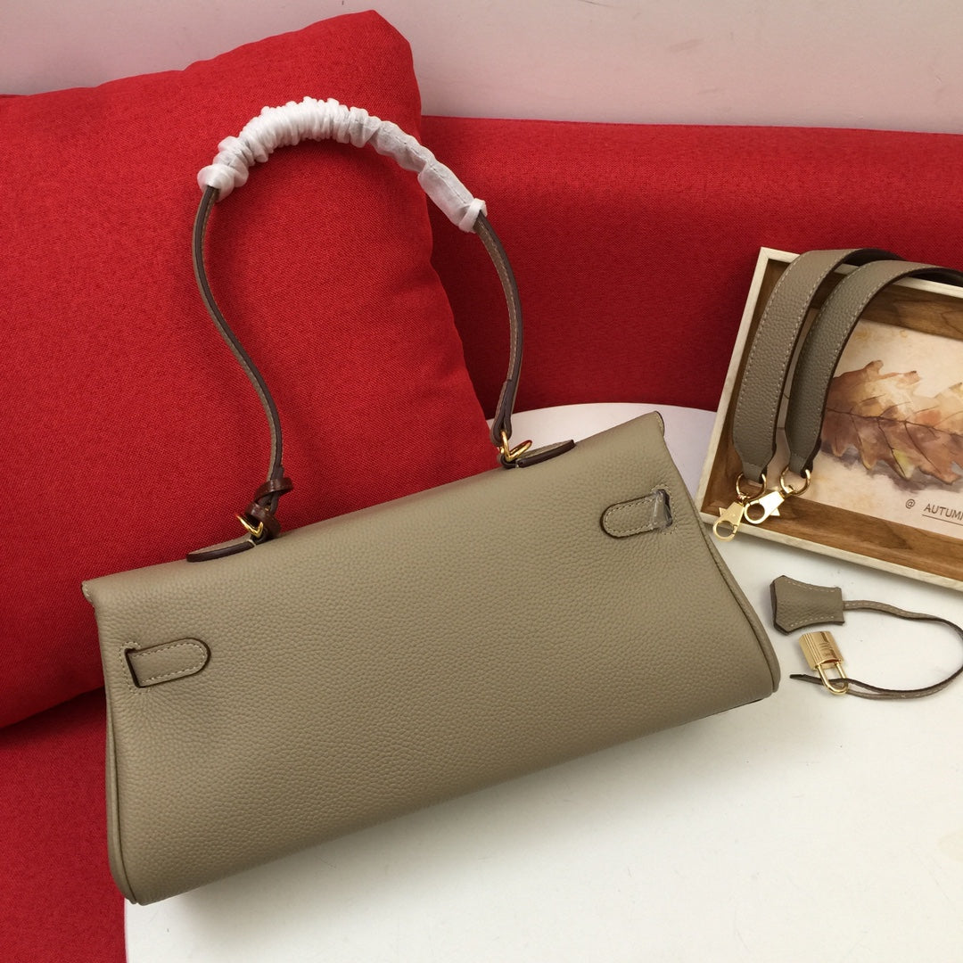 HM SHOULDER BAG 35 SAND TOGO GOLD HARDWARE