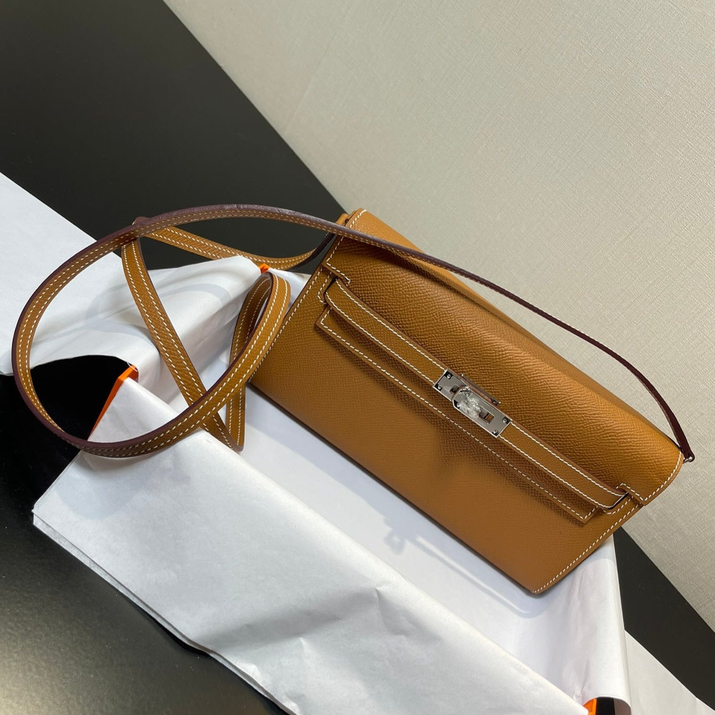 kelly woc 20.5 gold epsom silver hardware