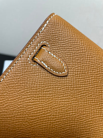 kelly woc 20.5 gold epsom silver hardware