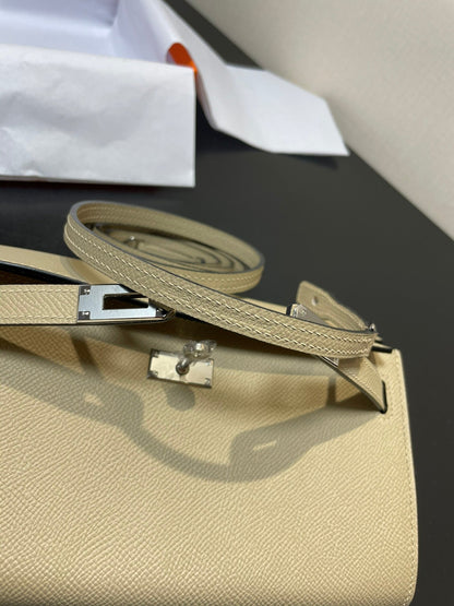 kelly woc 20.5 lichen epsom silver hardware