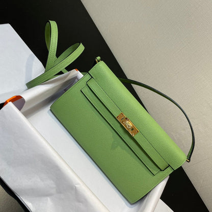 kelly woc 20.5 green epsom gold hardware