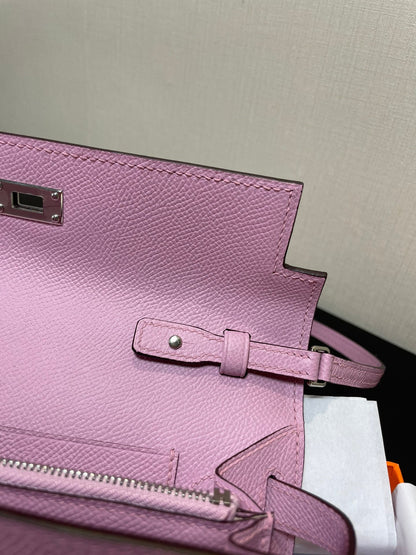 kelly woc 20.5 light pink epsom silver hardware