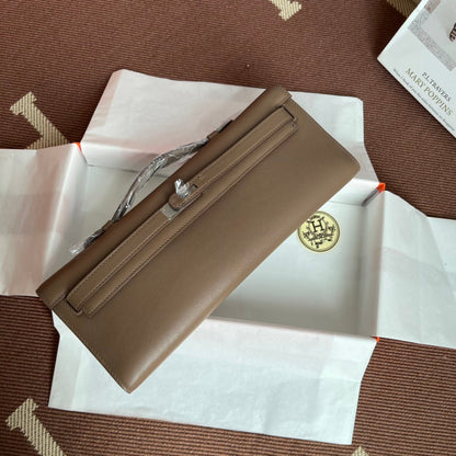 HM Kelly Cut 31cm Brown Swift Leather Shw