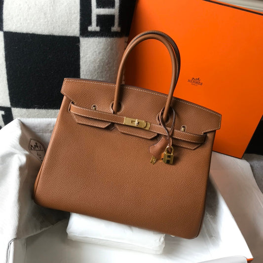 HM BIRKIN 35CM TAN TOGO LEATHER GOLD HARDWARE
