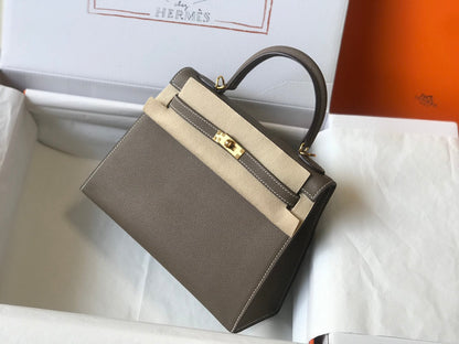 hm kelly 32cm etain epsom leather gold hardware
